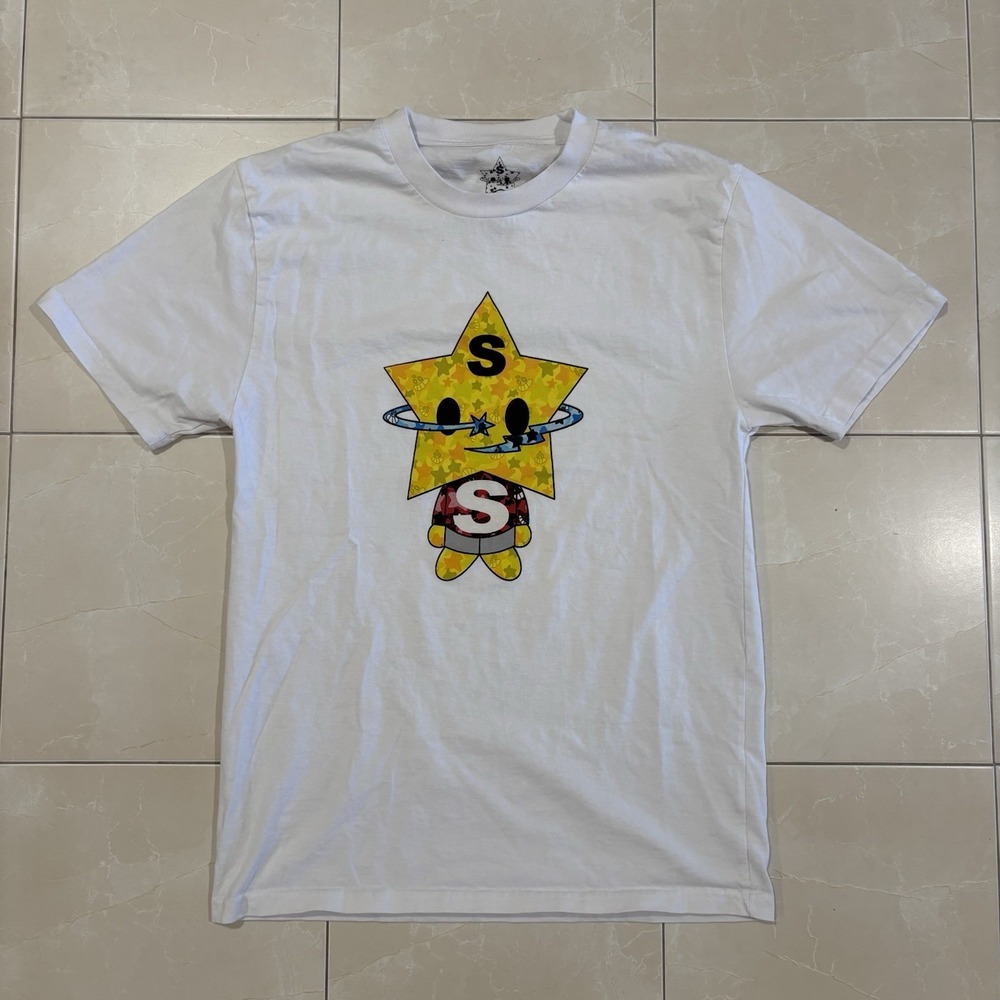Sukamii Starboy Heavy Weight White T Shirt Men's Size Medium Streetwear